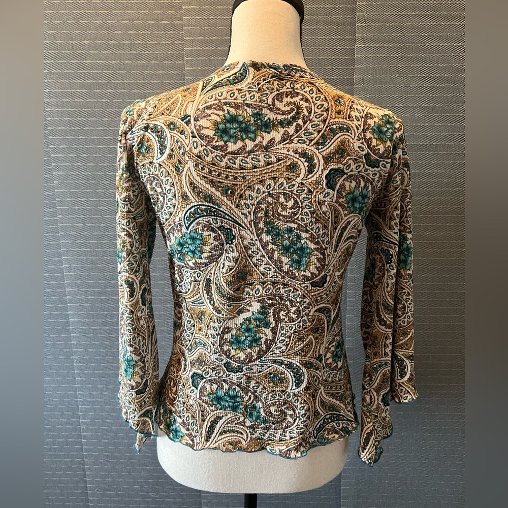 Rave Flare Sleeve Boho Blouse - Picture 3 of 8